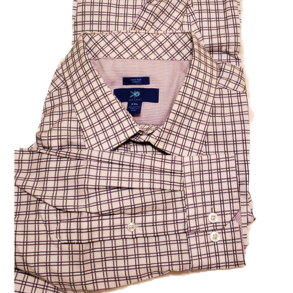 OK Egara Checkered Non-iron Slim Fit XXL